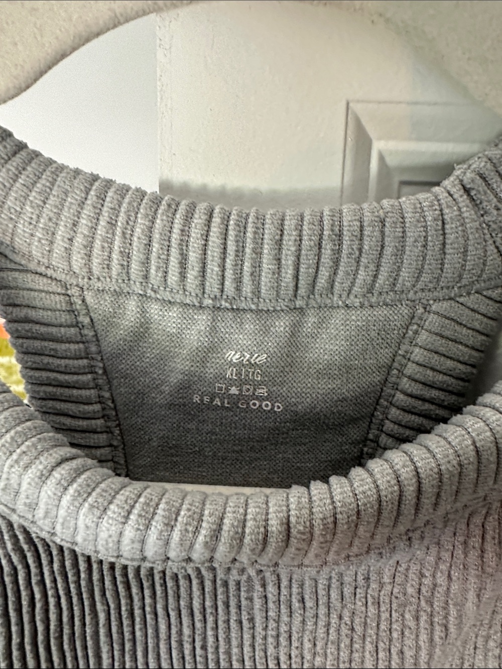 Aerie Grey Ribbed Halter Crop Tank - Picture 2 of 4